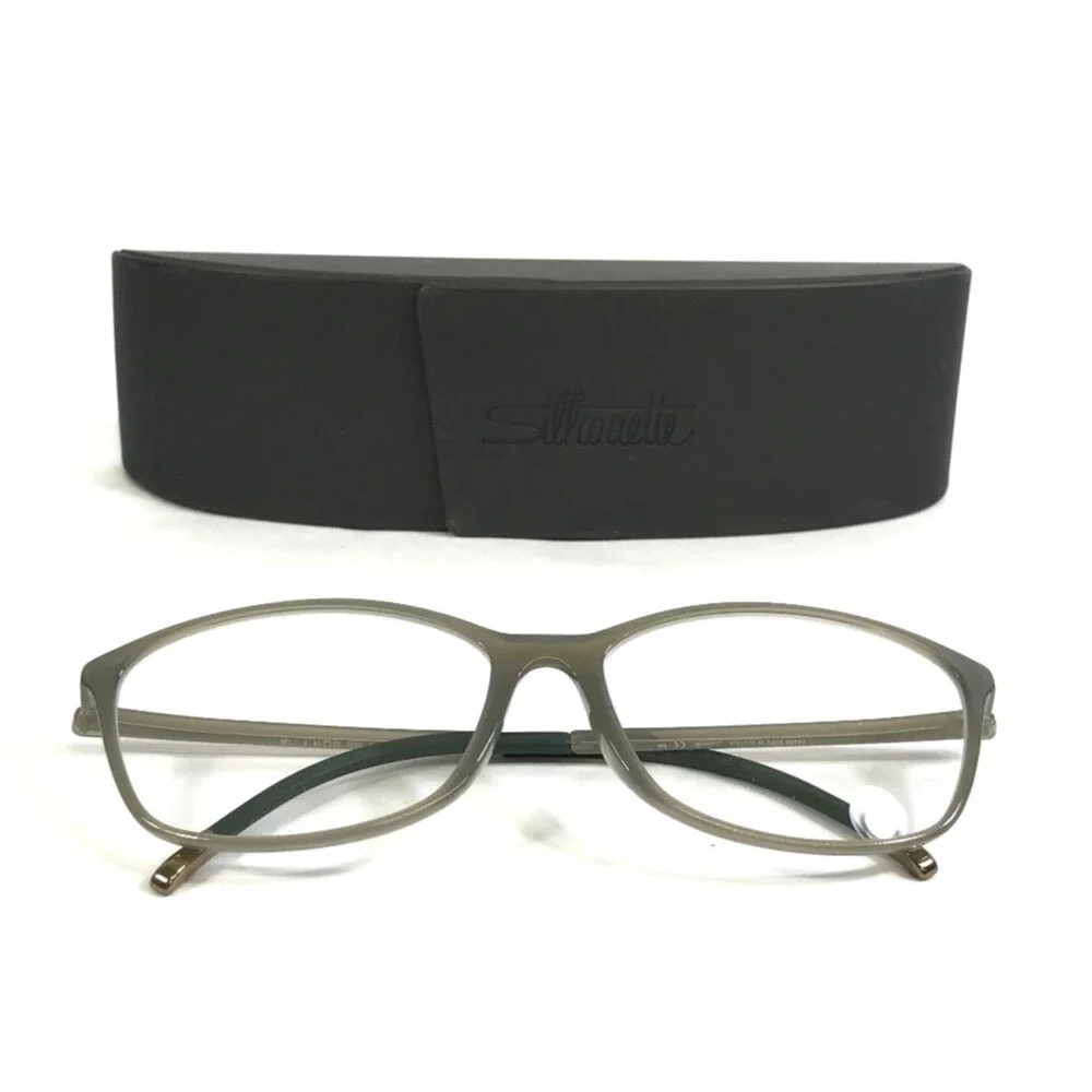 Silhouette Eyeglasses Frames SPX 1603 75 5530 Illusion Jade Green 53-14-130